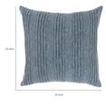 thumbnail image 5 of 22 x 22 Accent Throw Pillow, Down, Textured Woven Striped Design, Blue, 5 of 5