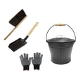 thumbnail image 2 of Siruishop Ash Bucket with Lid Fireplace Tool Heat Resistant Premium Essential Easy to Use, 2 of 8
