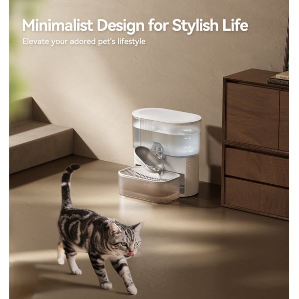 FeelNeedy Smart Pet Water Fountain, 3.5L/118oz, Wireless, No