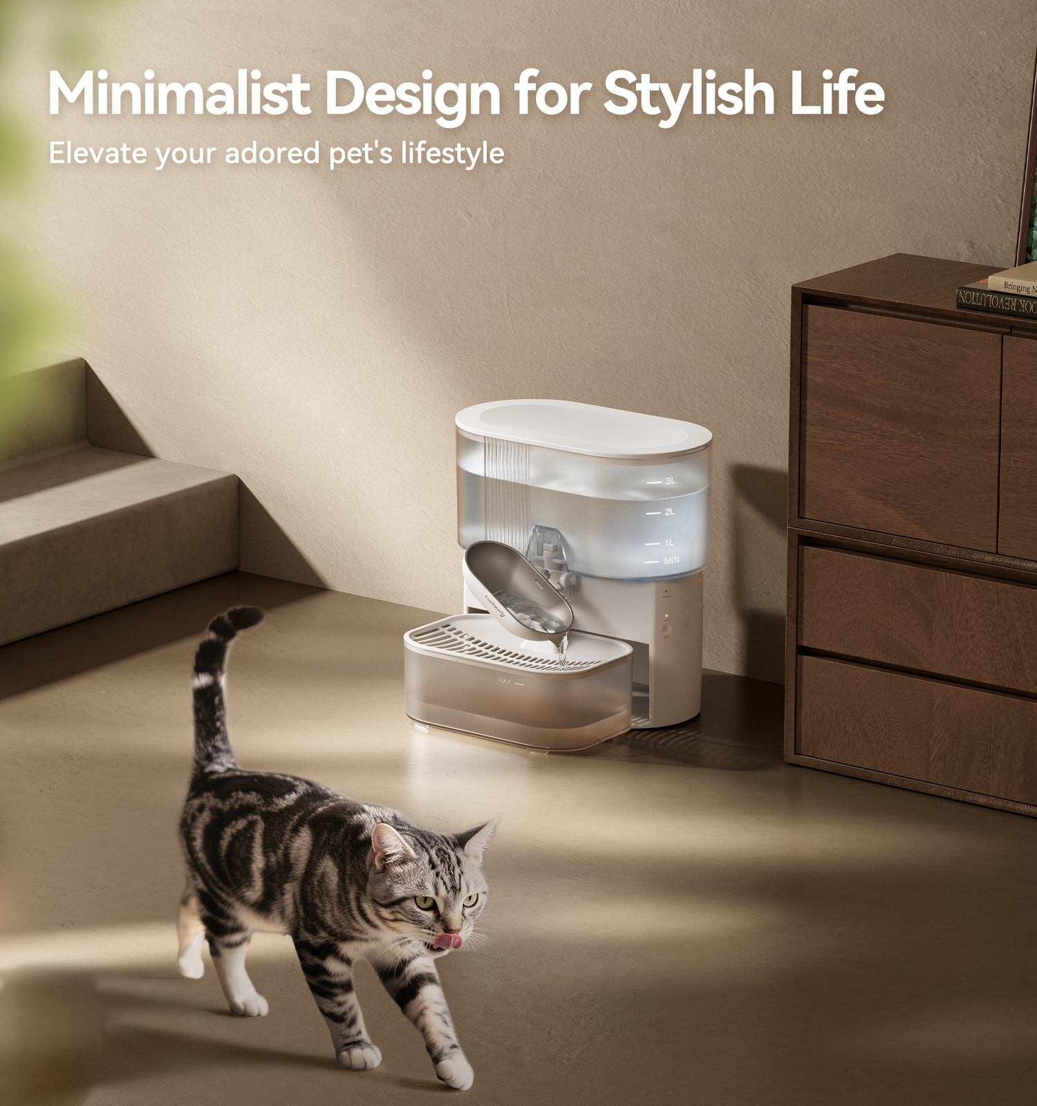 Feelneedy Smart Pet Water Fountain 3.5L Wireless photo 8