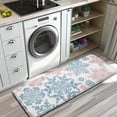 thumbnail image 3 of Blue and Pink Christmas Snowflake Pattern Kitchen Rug Mat,Kitchen Runner Rugs Non Skid Washable,Decorative Kitchen Floor Mats for Kitchen,Sink,Laundry,17"x47.2", 3 of 7