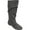Grey, variant on Journee Womens Rebecca-02 Round Toe Riding Boots