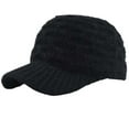 thumbnail image 1 of Mens Baseball Cap Women's Warm Knit Wool Baseball Cap with Solid Color Hats for Men Baseball Cap, 1 of 3
