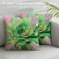 thumbnail image 3 of Fenyluxe Succulent Plant Pillow Covers for Home Decor Super Soft Summer Tropical Watercolor Sedum Adolphii Throw Pillows Green Plant Potting Cushion Cases for Patio Sofa Bedding 18x18in, 3 of 5