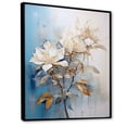 thumbnail image 2 of Designart "Beige Blossom Tranquility" Rhododendron Floater Framed Wall Art Prints, 2 of 5