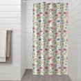 thumbnail image 2 of Pioneer Flower Floral Print Pattern Shower Curtain 36"x72", Bathroom Decorative Shower Curtain Set with 12 Hooks, Waterproof Washable, 2 of 6