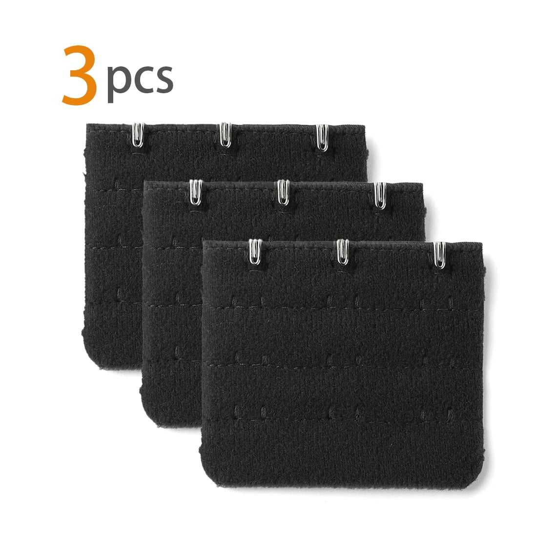 Unique Bargains Women's Bra Extender Strap Extension Buckle 3 Hooks 3 Rows