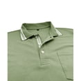 thumbnail image 3 of Homeyce Polo Shirts for Men Collar Long Sleeve Polo Shirts Button Down Casual Basic Lightweight Polo Tee Solid Color Golf T Shirt,Cyan S, 3 of 3