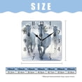 thumbnail image 2 of 14 Inch Wall Clock Battery Operated Square Clock Decorative for Office, Kitchen, Outdoor, Living Room，Beautiful Horse Animal Lovely Pattern, 2 of 4