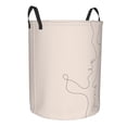 thumbnail image 2 of LNWH Laundry Basket, Boho Fine Lines Pattern Foldable Laundry Hamper With Handles Waterproof, Small Size, 2 of 8