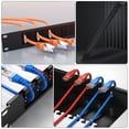 thumbnail image 5 of HOMEMAXS  Network Cabinet Cable Organizer Desk Organisers Cord Organizers Office Black, 5 of 8