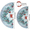 thumbnail image 3 of FMSHPON SnowmanFunny Bullfinch Xmas Christmas Tree Skirt Stand Mat for Holiday Party Decoration Indoor Outdoor 48 inches, 3 of 6