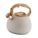 thumbnail image 2 of Tetera de gran capacidad Wosthever para amantes del café silbato de Acero inoxidable 304 beige 20 cm, 2 of 6