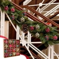 thumbnail image 1 of Feltree Handmade Plaid Fabric Christmas Tree Ornament Ball with Hanging String for Holiday Decor, 9.4x9.4x3.1 Inches, Durable Stitched Design, 1 of 8