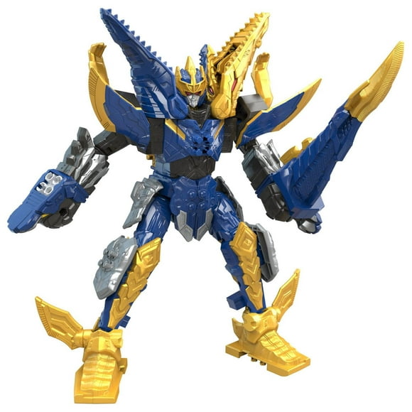Power Rangers Dino Mosa Razor Zord For Kids Ages 4 and Up Morphing Dino Robot Zord with Zord Link Mix-and-Match Custom Build System