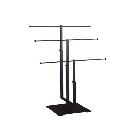 AMKO  3-Tier Jewelry Stand - Matte Black