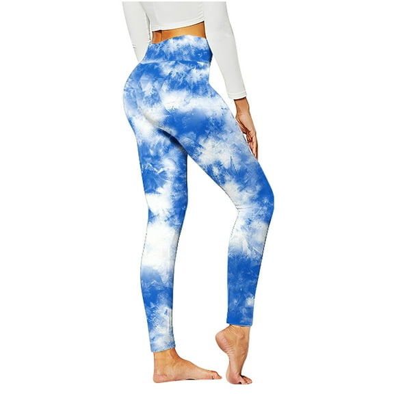 Herrnalise Warm Leggings For Women Winter Fashion Casual Women Printed Gradient Span Ladies High Waist Wide Leg Trousers Yoga Pants Long Pants Gifts For Women