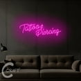 thumbnail image 3 of C-CRAFT Tattoo & Piercing Neon Led Light Up 38 inch for Tattoo & Piercing Shop Wall Decor, 3 of 5