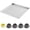 24*24inch, variant on Washing Machine Pan, 36" x 36" x 2" Heavy Duty 304 Stainless Steel Tray with 4 Pcs Anti-Vibration Feet, No Hole, Washer Pan