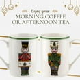 thumbnail image 6 of Spode Christmas Tree Nutcracker 10oz Mug & 8" Tray Set (3-Piece Set) - Festive Porcelain Mugs with Melamine Tray, Dishwasher & Microwave Safe - Holiday Gatherings & Entertaining, 6 of 7