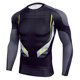 thumbnail image 1 of Camisas de compresión de manga larga para hombre, cuello redondo, estampado raglán, elástico, secado Abanopi Camisetas deportivas, 1 of 7