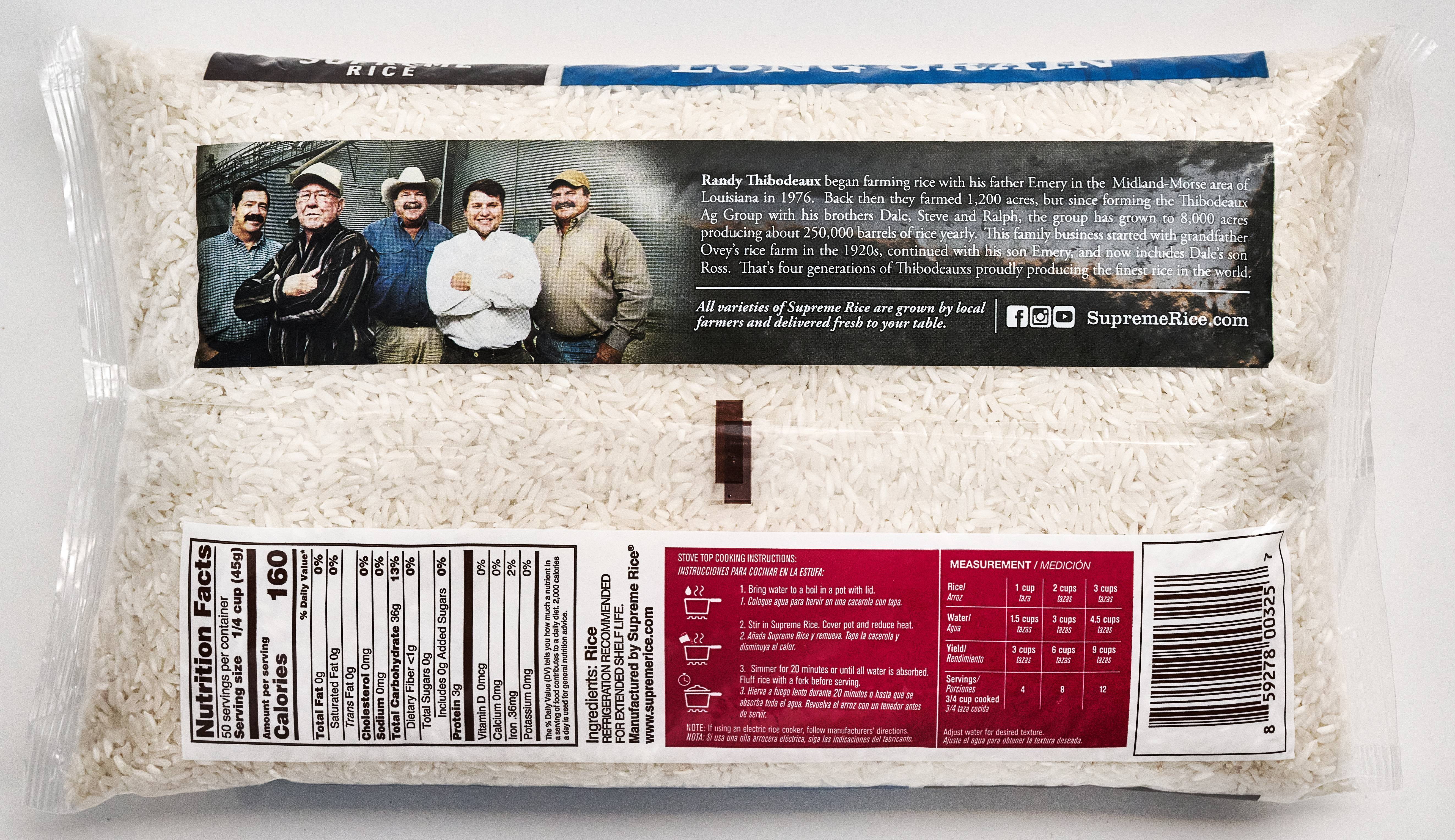 Supreme Rice White Long Grain, 5.0 LB