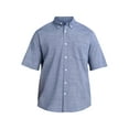thumbnail image 5 of George Men's and Big Men's Cross Hatch Shirt with Short Sleeves, Sizes XS-3XL, 5 of 5