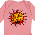 thumbnail image 4 of Inktastic Little Sister Super Hero Girls Long Sleeve Baby Bodysuit, 4 of 5