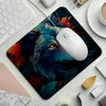 thumbnail image 2 of Wolf Printed Square Desk Mat Mousepad, 8.3x9.8 Inch, Non-Slip Rubber Bottom, Suitable for Office and Gaming, 2 of 6