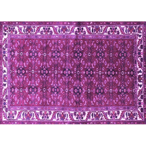 Ahgly Company Indoor Rectangle Persian Purple Traditional Area Rugs, 2' x 5'
