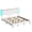 Light Gray, variant on Bestier Queen Platform Bed with Adjustable Storage Headboard Shelf, LED Corduroy Upholstered Bed Frame, Gray