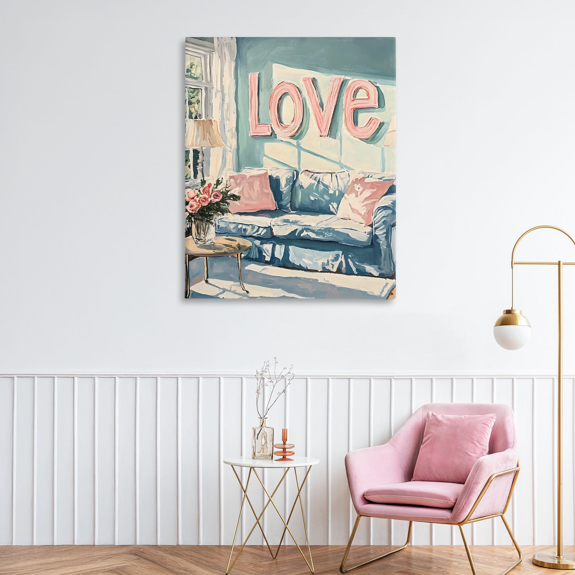 Stupell Industries Love Letters Above Cozy Couch Canvas Wall Art, design by The Prints Vibe