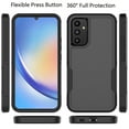thumbnail image 2 of For Samsung Galaxy A34 5G Case ,Sturdy Phone Case for Galaxy A34 5G 6.6 inch ,Takfox Shockproof Protection Heavy Duty Armor Hard Plastic & Rubber Rugged Bumper 2-in-1 Case Cover (Black), 2 of 11