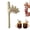 Red, variant on Ceramic Drinking Straw Reusable Toe Shaped Straw, Novelty Party Straw in Mixed Colors