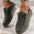 thumbnail image 7 of Womens Sneakers, Lace Up Loafers for Women Comfortable Round Toe Slip On Flats Work Walking Shoes With Arch Support Stylish Oxford Shoes Lightweight Non-Slip Casual Shoes Fashion Sneakers, Gray 9, 7 of 7
