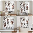 thumbnail image 5 of Sweet Home Semi Sheer Curtains Drapes for Living Room,Bedroom,French Doors Window 96 Inches Long,Western Stars Bird Houses White Wood Plank Rod Pocket Chiffon Curtain Drapery Voile Draperies Panel, 5 of 8
