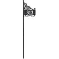 thumbnail image 2 of Whitehall Products 14337 Nite Bright Acanthus Reflective Post Sign Address Plaque, Black/White, 2 of 10