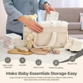 thumbnail image 3 of Baby Diaper Caddy Organizer for Changing Table, Baby Basket for Diapers, Portable Nursery Storage Basket, 3 of 10