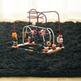 thumbnail image 2 of Softlife Super Soft Rug For Living Room Fluffy Rugs For Dorm Room Cute Plush carpet For Bedroom,3' x 5',Black, 2 of 7
