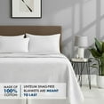 thumbnail image 2 of Linteum Textile Supply 100% Cotton Thermal Snag-Free Blanket (White, Queen) 90x90 in, 2 of 8