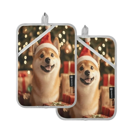 

Vzayy Kitchen Pot Holders Sets Heat Resistants for Cooking Baking A Yellow Corgi