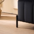 thumbnail image 3 of GZXS 49.21" Upholstered Velvet Storage Bench with Black Metal Legs, Bedroom End-of-Bed Footstool Ottoman, Entryway Shoe Change Seat for Living Room/Bedroom, 3 of 6