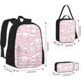 thumbnail image 4 of Anime Collage Cinnamorolls 3 Pcs Backpacks Set with Thermal Insulated Lunch Tote Purse Pencil Case Multifunctional Laptop Daypack Travel Bag, Lunch Box, Pencil Case, 4 of 5