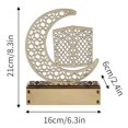 thumbnail image 3 of LED Eid Ramadan Hollow Decorations Openwork Carving Wooden Light Durable Table Light Crafts, 3 of 9