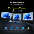thumbnail image 2 of Extensor de pantalla para laptop QQH Z80 de 15,6" FHD IPS USB-C, 2 of 9
