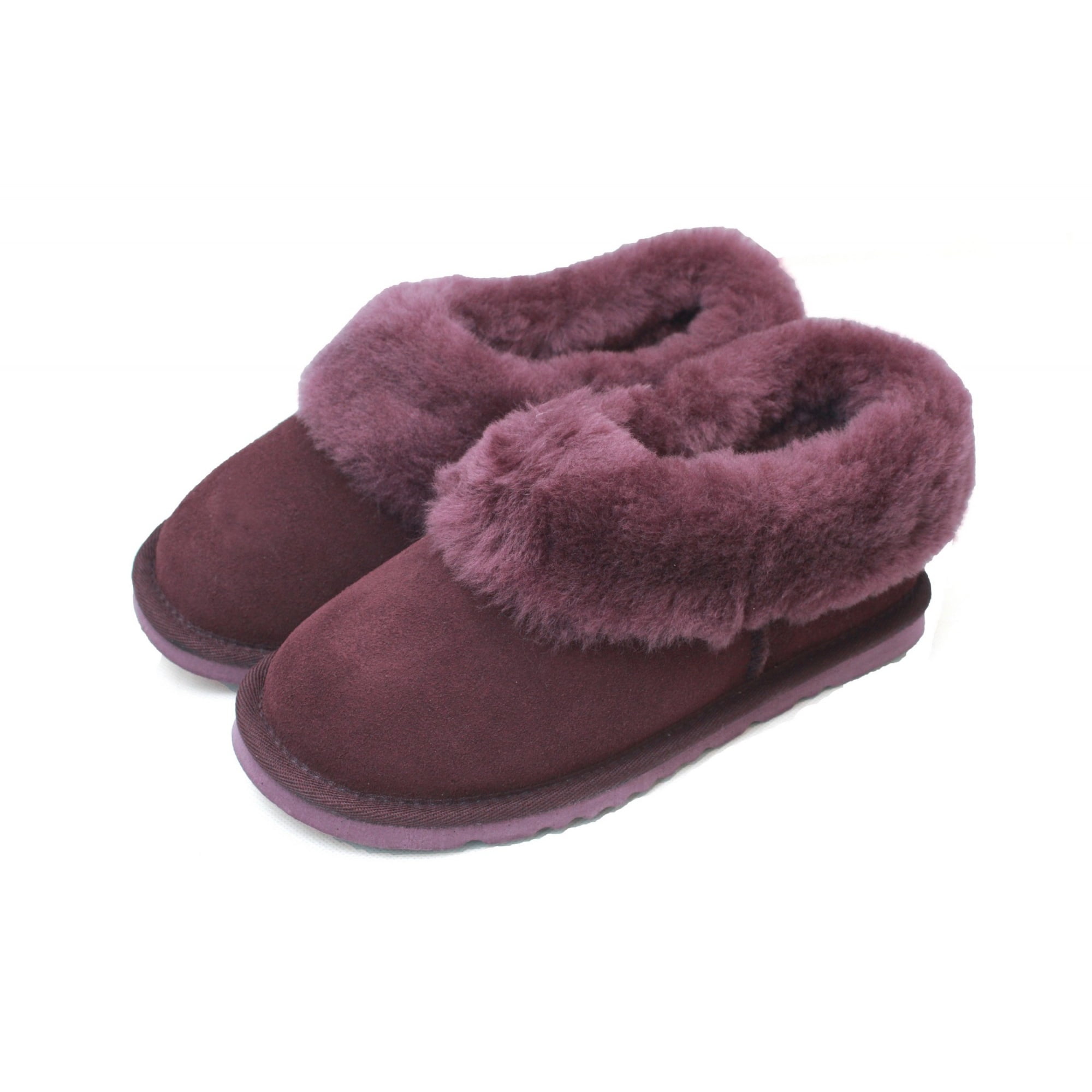 ladies suede slipper boots