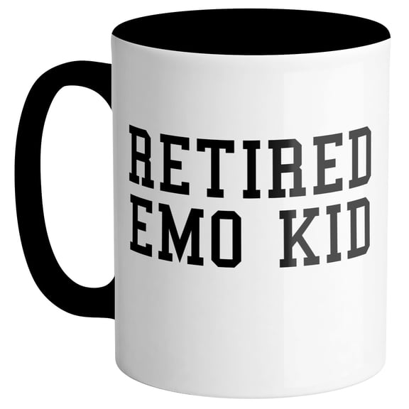 Retired Emo Kid Coffee Mug 11oz Black