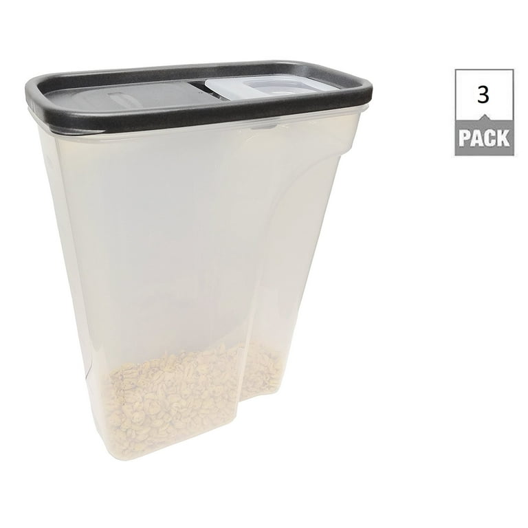 Rubbermaid Cereal Keeper Containers, Three 22.8 Cup Cereal Keeper Food