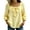 Yellow, variant on Bow Square Neck Blouse for Women, Long Sleeve Puff Sleeve Top - Casual Solid Color Tunic Shirt with Tie Front Detail Light Blue M