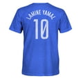 thumbnail image 3 of Men's 1863FC Lamine Yamal Heather Royal Barcelona Player Name & Number Twisted Tri-Blend Slub T-Shirt, 3 of 3